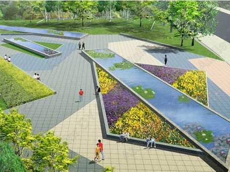 北京中关村软件园景观设计资料下载-中关村生命科学园休闲广场