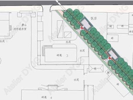 唐山机场铁路景观设计