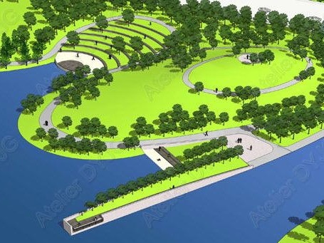 太湖新城城市设计资料下载-无锡太湖新城中央湿地景观概念性规划