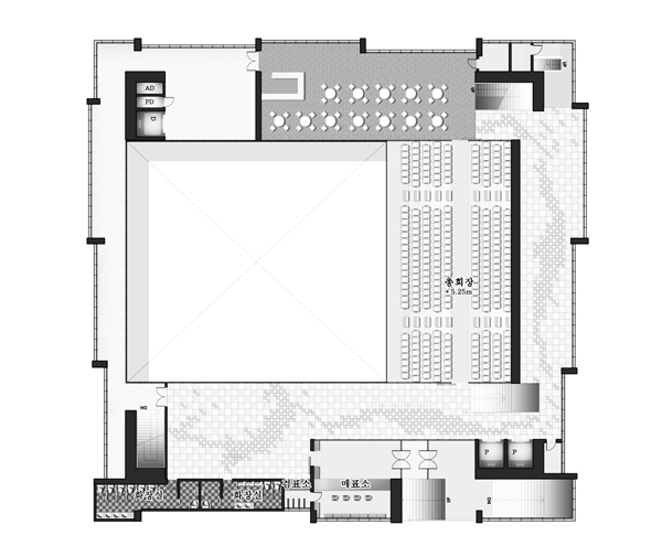 大会堂一层平面图 1st floor, As-联合国纪念馆第25张图片