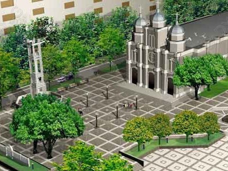 南京万景小教堂资料下载-北京王府井天主教堂景观设计