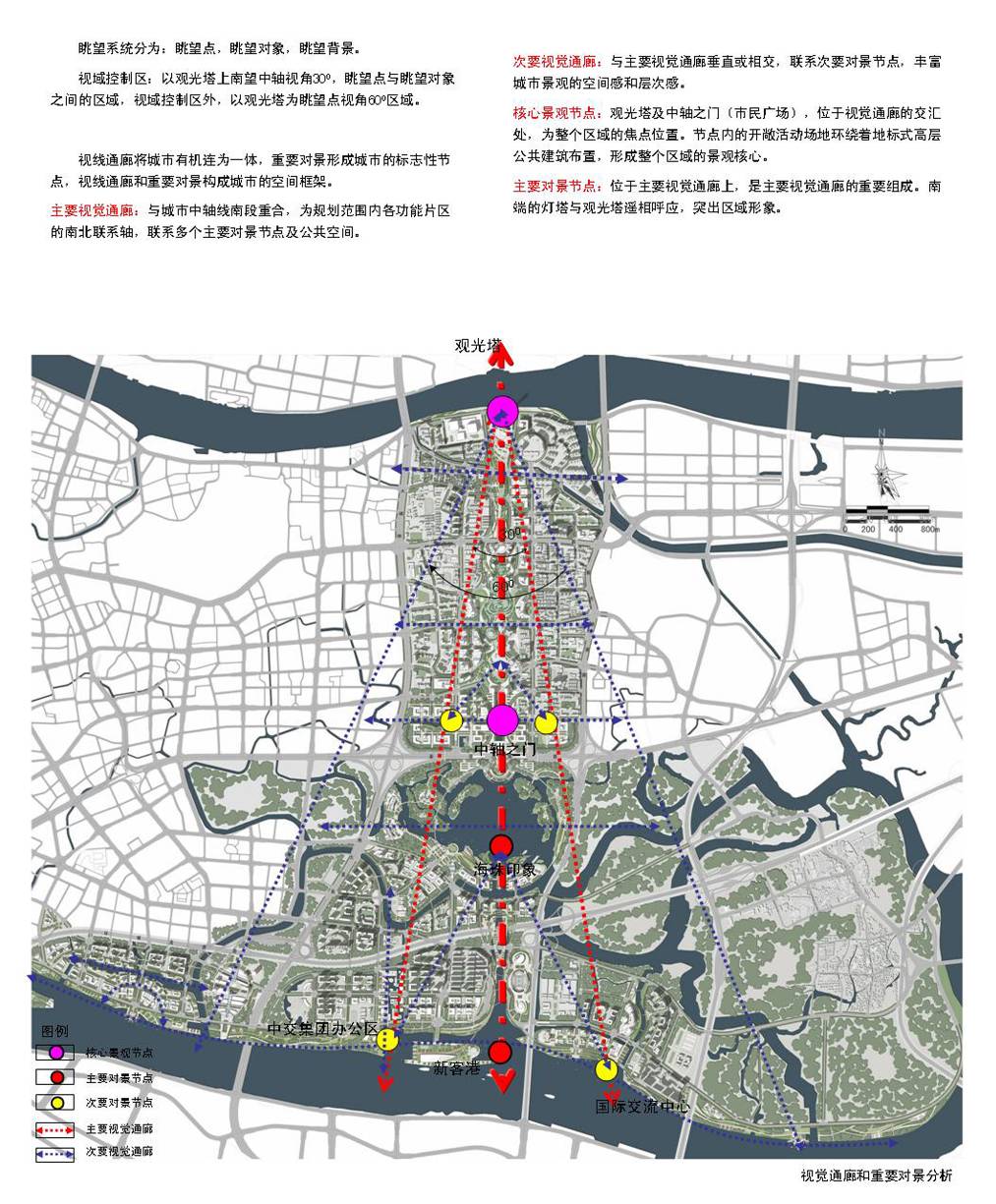 广州新城市中轴线南端及珠江后航道沿岸地区城市设计方案三:岭南之心