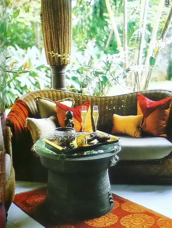 藤编的座椅和沙发是热带风格的最-居室装饰--东南亚度假风格第12张图片