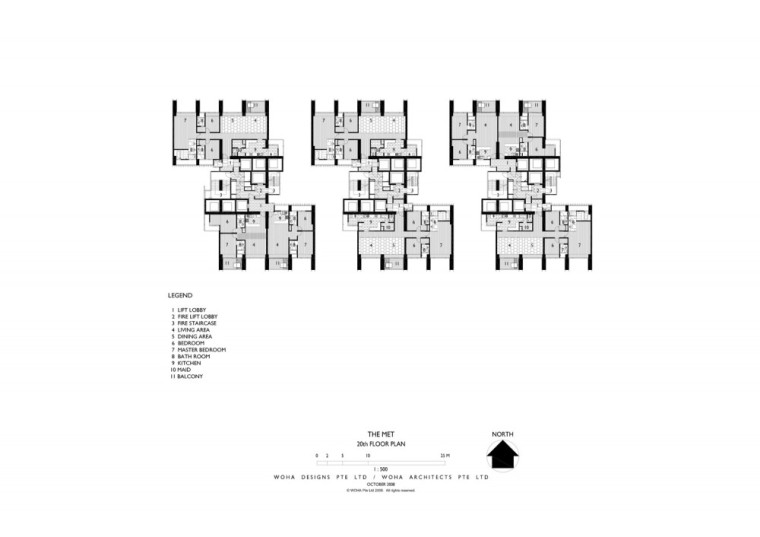 9层平面图 9th floor plan-泰国曼谷Met多功能大厦第25张图片