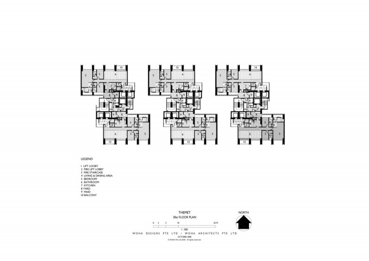 西立面图 west elevation-泰国曼谷Met多功能大厦第28张图片