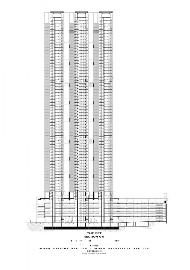 54层平面图 54th floor plan-泰国曼谷Met多功能大厦第30张图片