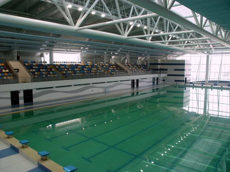游泳馆屋架资料下载-上海松江大学园区资源共享区一期工程（体育馆、游泳馆）