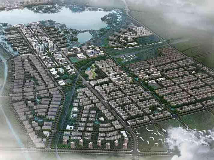 城市亮化可行性报告资料下载-淮北湘湖新区城市设计
