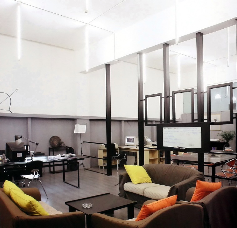 黑白灰的办公室里需要线条简洁的-办公设计--细部集成空间设计有限公司第6张图片