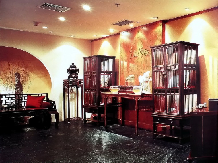 古典餐馆装修资料下载-中式餐厅1