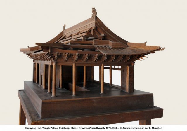 山西芮城永乐宫纯阳殿(元代,12-中国古建筑模型第6张图片