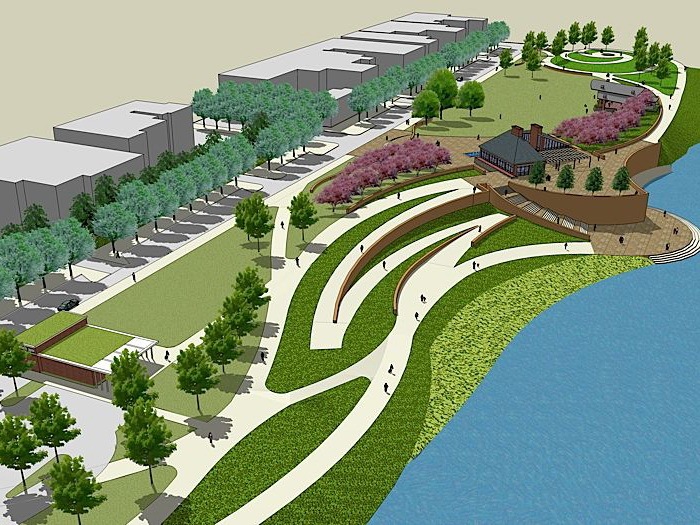 河道改造项目资料下载-迈阿密斯堡滨河公园