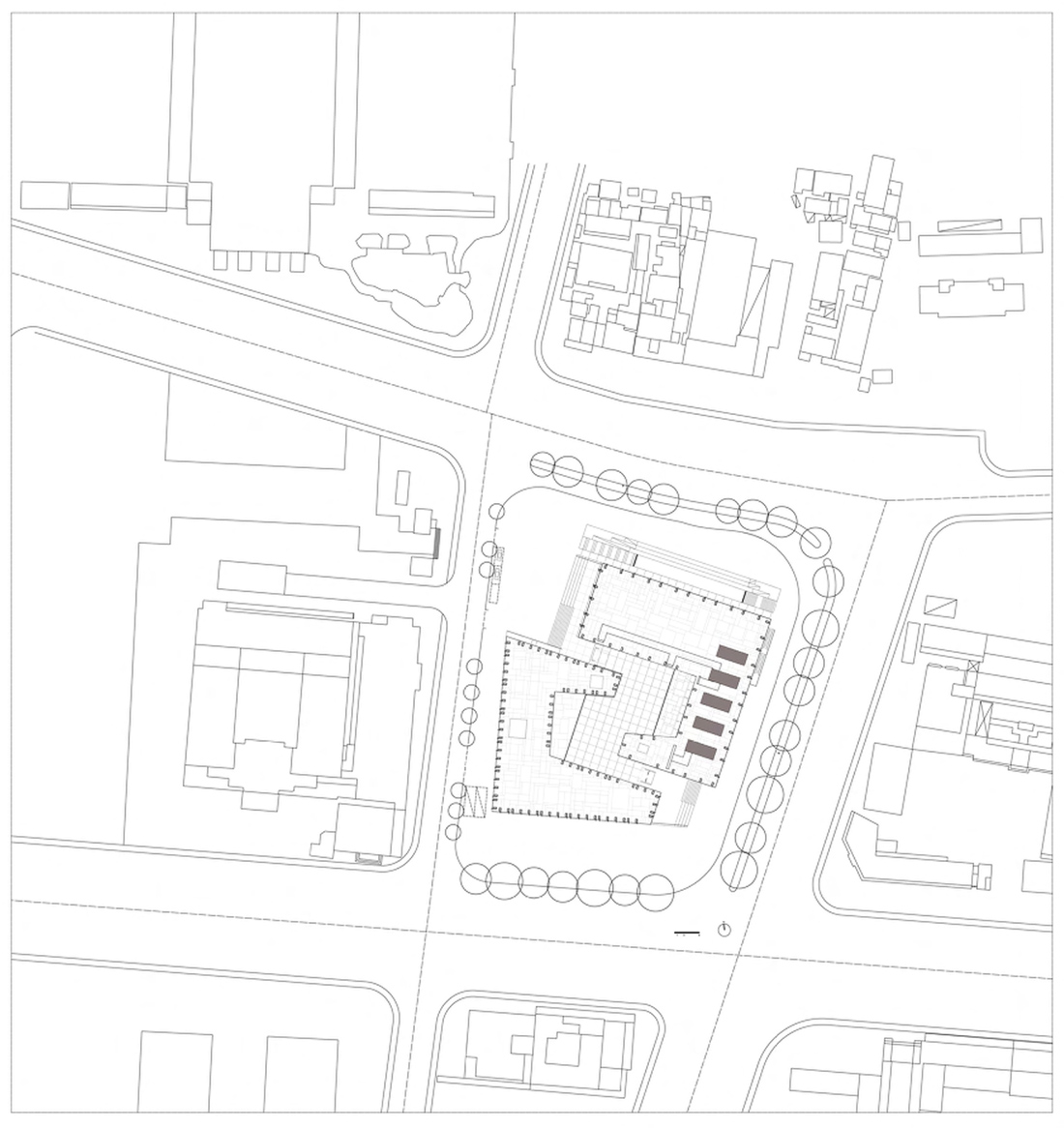 坐落在南京文化和历史中心,紧靠今天的省会总统府,新的江苏省美术馆