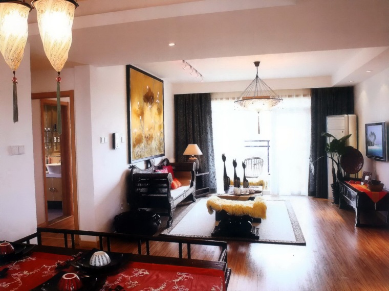 东南亚风情家装风格资料下载-居室设计--银盛泰盛世家园四期--东南亚风情