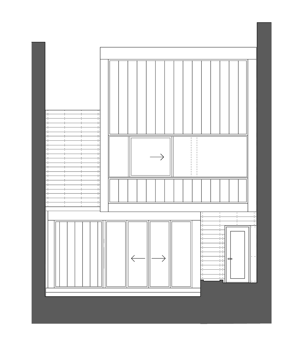 内部天井立面图 inner patio ele-ps别墅第29张图片
