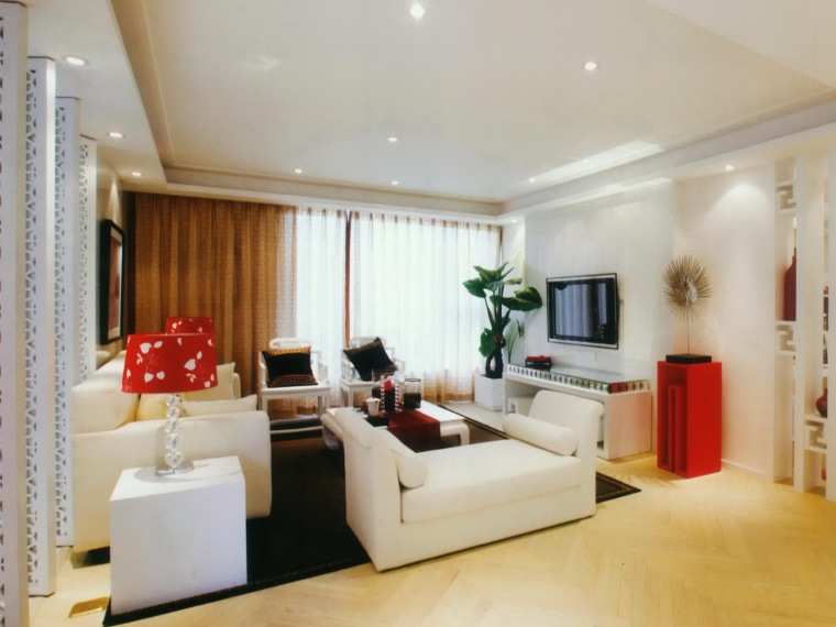 居室设计--中国炫色资料下载-居室设计--心怡·紫晶城A户型样板间