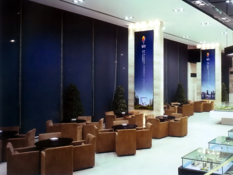 上海龙湖北城天街售楼处资料下载-售楼处--龙湖晶蓝半岛销售中心