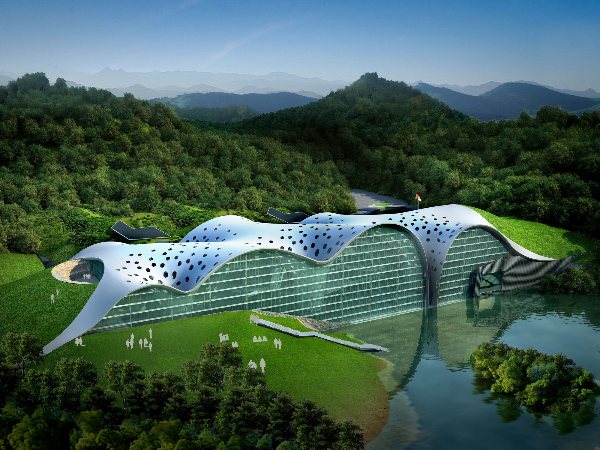 江西自然科学博物馆-上海马达思班建筑设计事务所-文化建筑案例-筑龙
