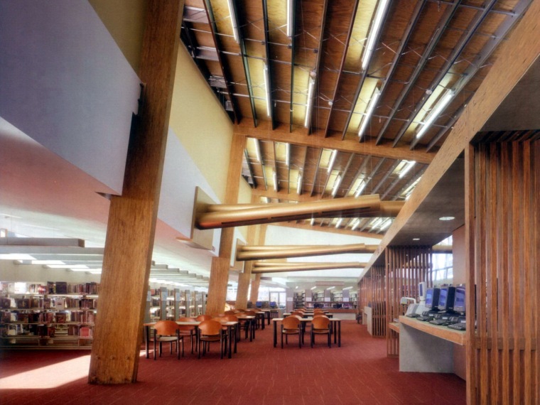图书馆公共空间构造资料下载-海德公园图书馆马修斯分馆
