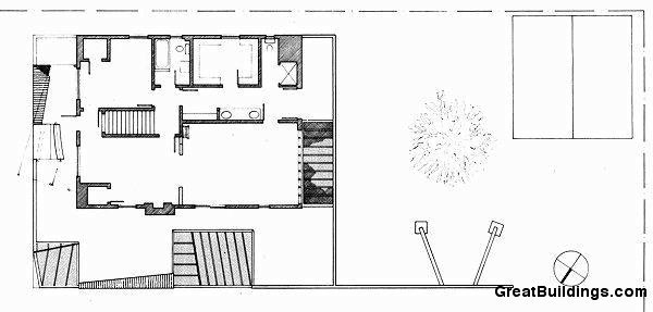 建筑师弗兰克&#8226;盖瑞的住宅-二层平面图 Second Floor Plan-建筑师弗兰克•盖瑞的住宅第20张图片