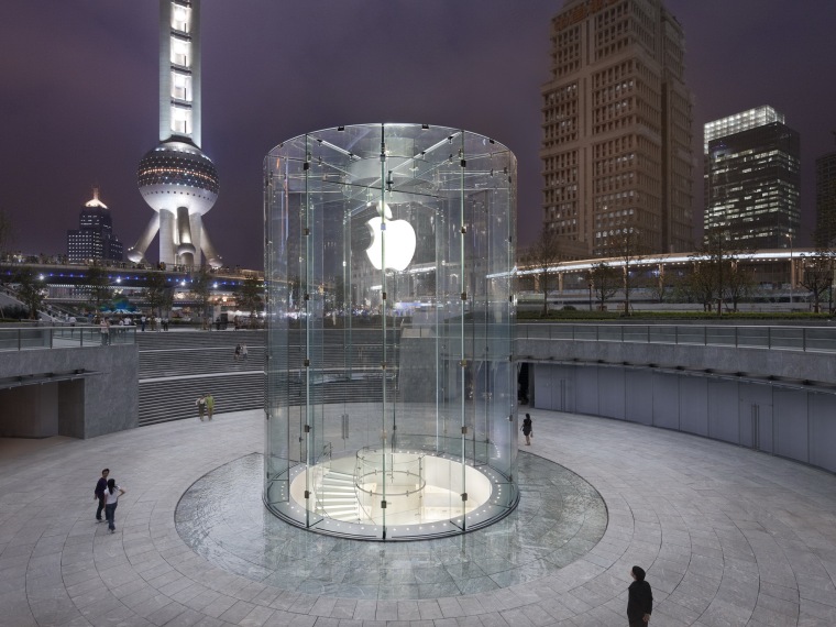 苹果专卖店施工图CAD资料下载-上海苹果专卖店