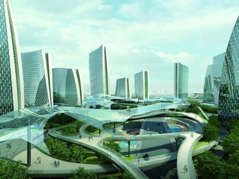 光明总部基地概念规划资料下载-北京大望京首都国门概念规划设计