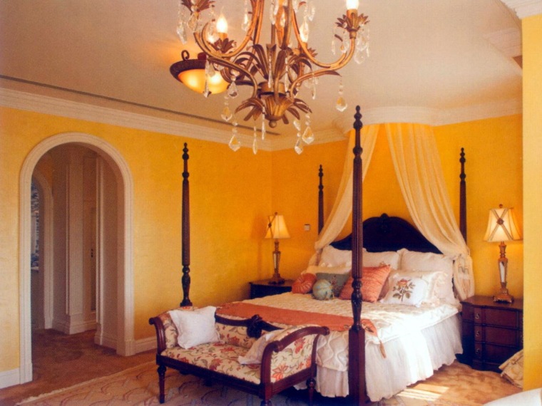 欧式奢华床资料下载-居室设计—奢华迷离的时尚欧风