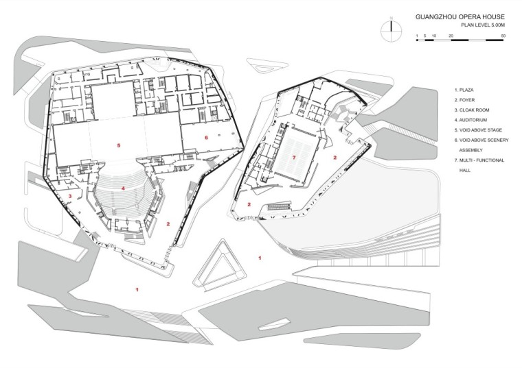 三层平面图 second floor plan-广州歌剧院第52张图片