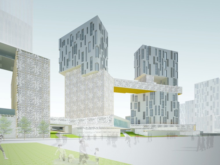 校园产业园区建筑资料下载-黑龙江现代文化艺术产业园区