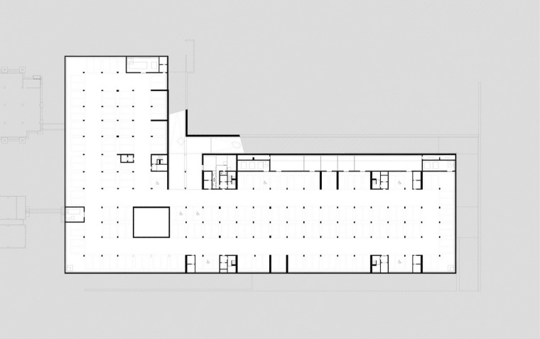 地下室平面图 basement floor pl-爱茉莉研究和设计中心第5张图片