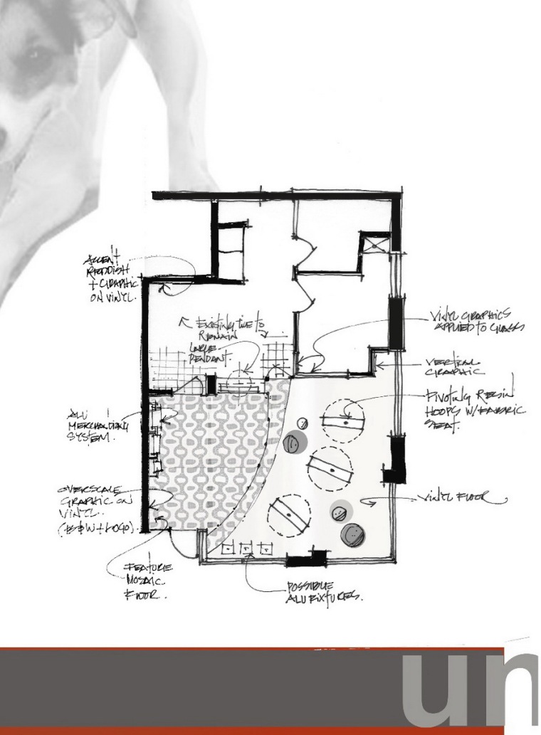设计理念图 concept plan-宠物美容店第9张图片