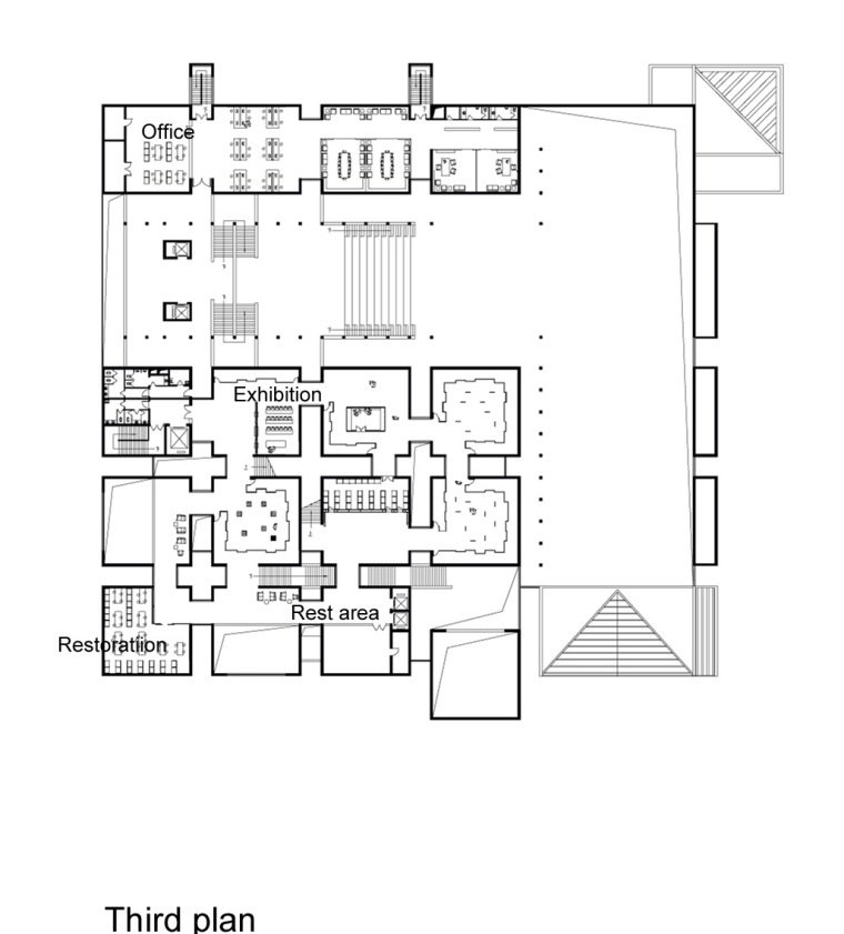 三层平面图 third plan-大唐西市博物馆第24张图片