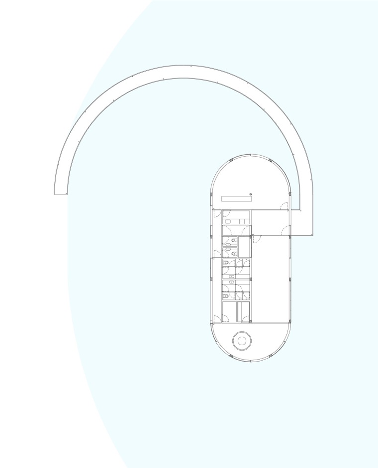 平面图 floor plan-拉加迪达俱乐部第16张图片