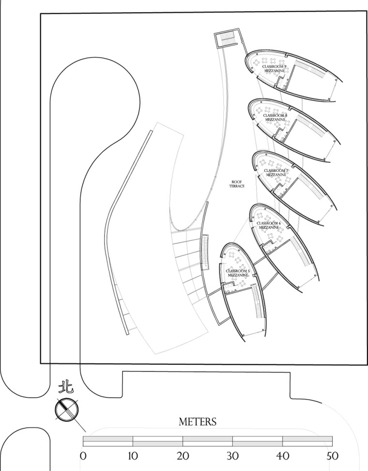 五层平面图 fourth floor plan-大连幼儿园第10张图片