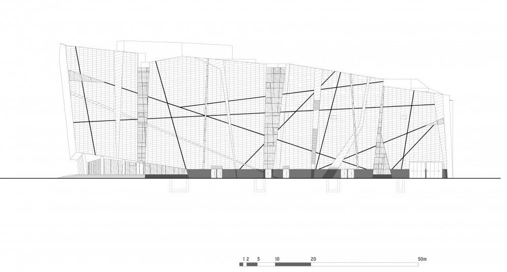 东立面图 east elevation-沃施纳娱乐中心第23张图片