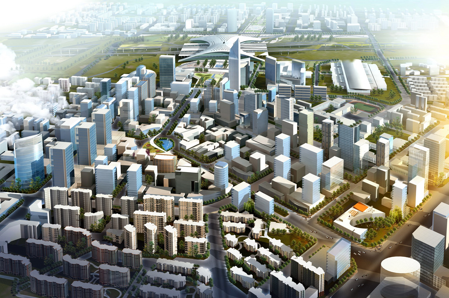 哈尔滨市西客站站前广场综合体规划及景观设计