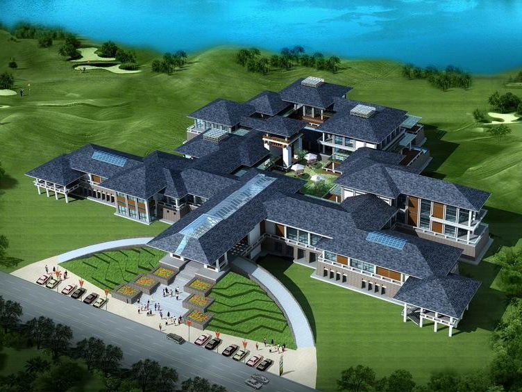 鄂州建筑设计资料下载-梧桐湖高尔夫球会所