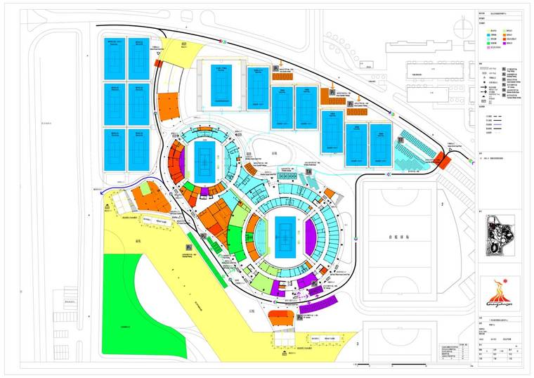 总平面分析图-网球中心演示第25张图片