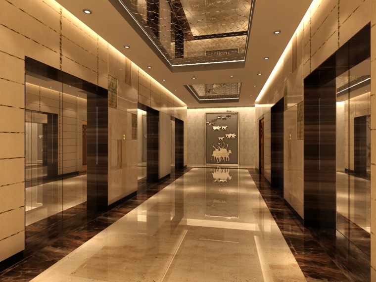 电梯间-简洁酒店设计第4张图片