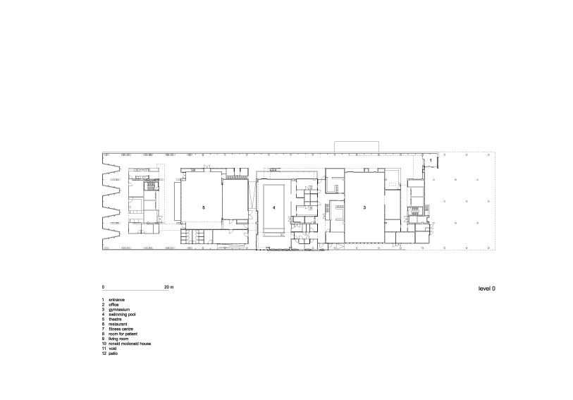0层平面图 level 0 floor plan-groot klimmendaal康复中心第9张图片