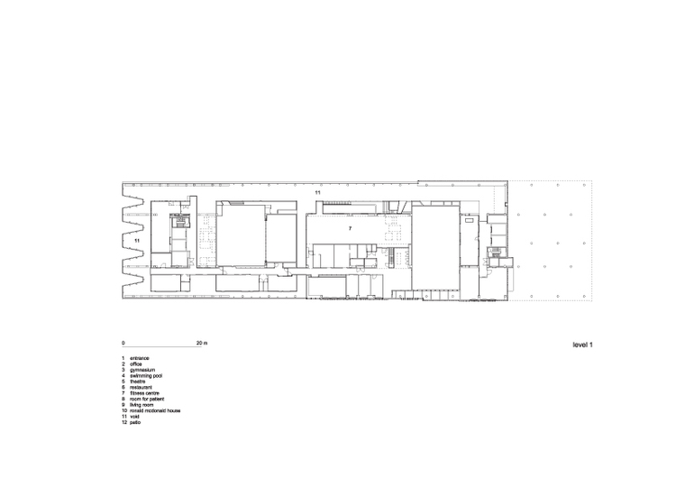 Groot Klimmendaal康复中心-1层平面图 level 1 floor plan-Groot Klimmendaal康复中心第10张图片