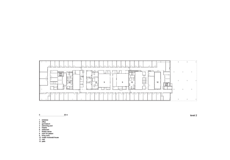Groot Klimmendaal康复中心-2层平面图 level 2 floor plan-Groot Klimmendaal康复中心第12张图片