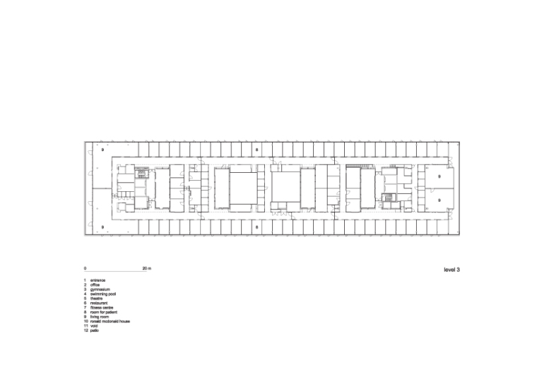 Groot Klimmendaal康复中心-3层平面图 level 3 floor plan-Groot Klimmendaal康复中心第13张图片