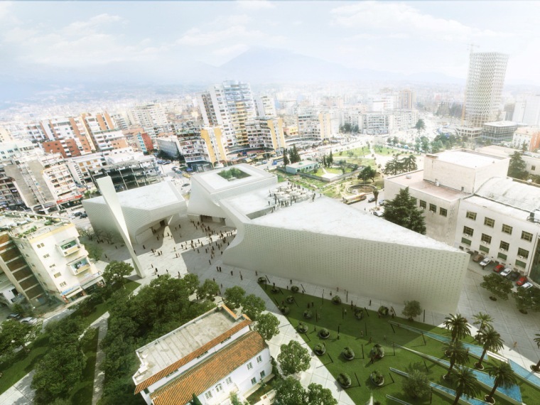 阿尔巴尼亚议会大楼资料下载-阿尔巴尼亚文化中心
