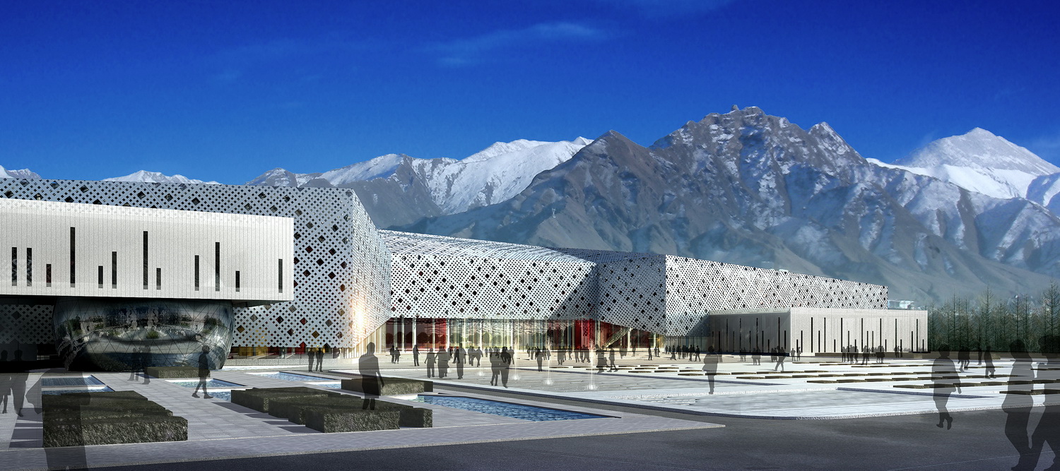 西藏自治区自然科学博物馆-文化建筑案例-筑龙建筑设计论坛