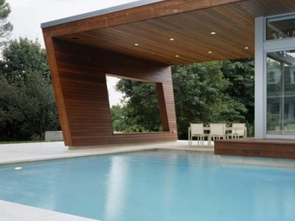 室外泳池设计图资料下载-威尔顿泳池住宅