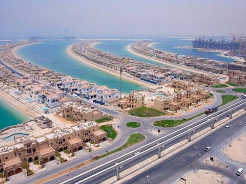 世界最大人工岛屿--棕榈岛