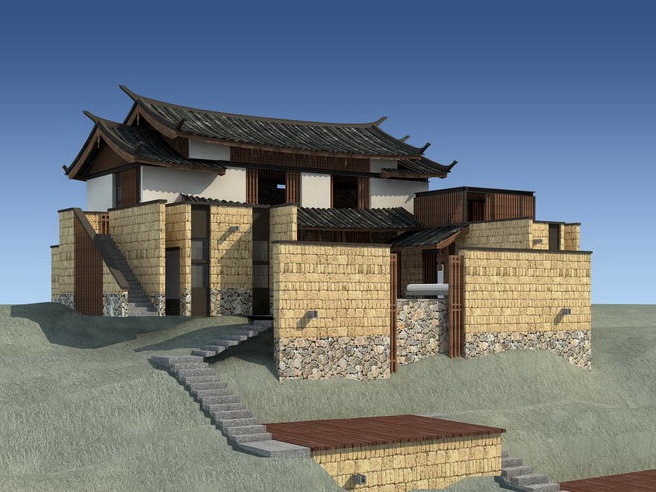 丽江庭院建筑资料下载-丽江束河十二院