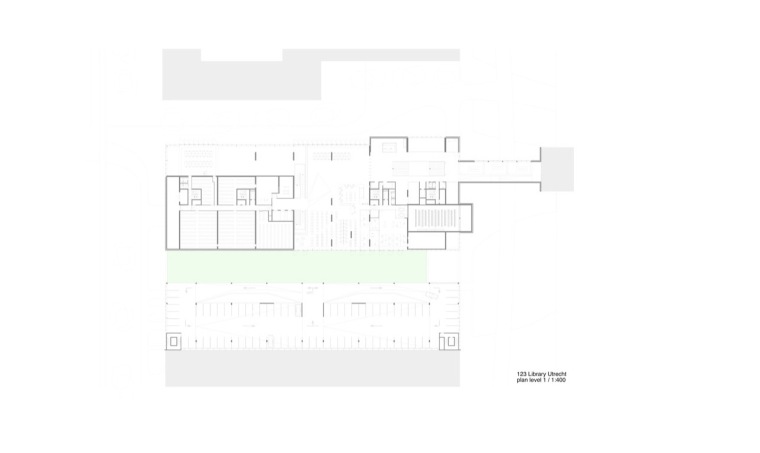 01层平面图 level 01 plan-乌得勒支图书馆第21张图片