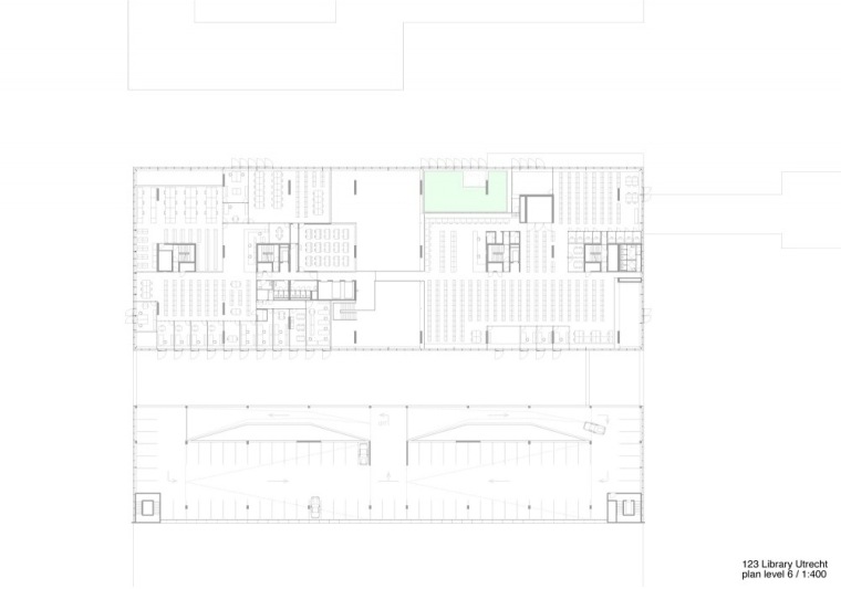 06层平面图 level 06 plan-乌得勒支图书馆第22张图片